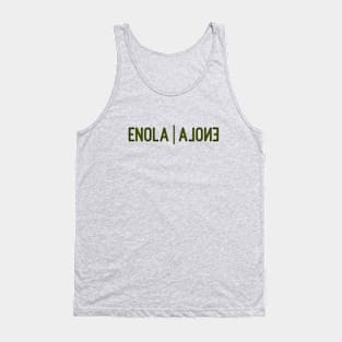 Enola Alone, green Tank Top